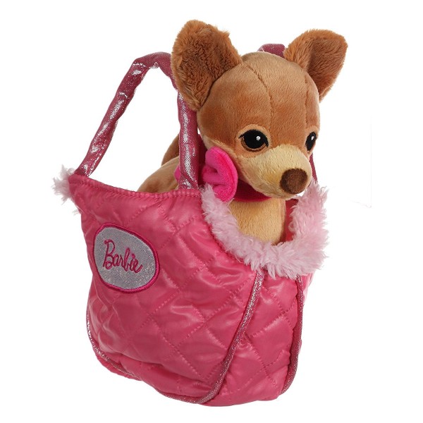 Peluche animal de compagnie Barbie dans sac : Chihuahua - Gipsy-54861-1