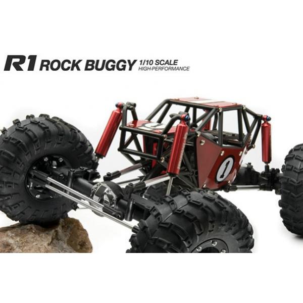 R1 Rock Buggy 4WD Crawler ARTR Rouge 1/10e NOIR - XXXGM51004-TBC