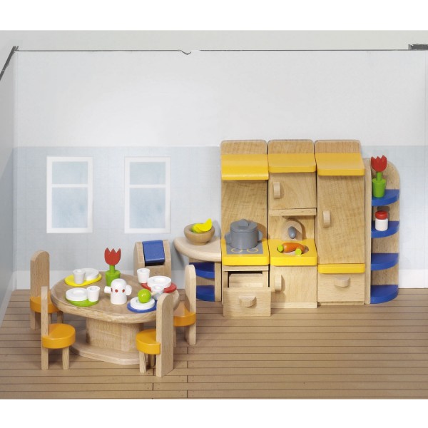 Maison de poupées : Mobilier cuisine (complète) - Goki-8651747