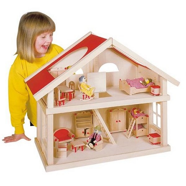 Maison de poupées à  2 niveaux - Goki-8651961
