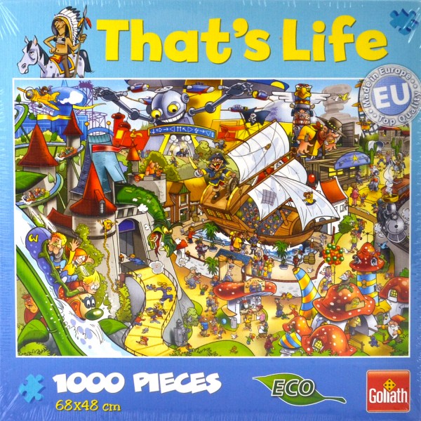 Puzzle 1000 pièces That's Life : Parc d'attractions - Goliath-71312
