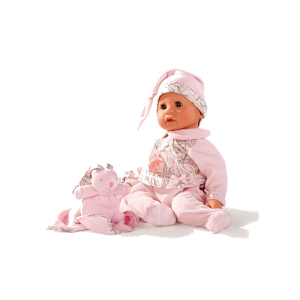 Poupée Cookie : pyjama rose, 48 cm - Gotz-1461042