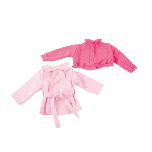Vêtement pour poupée de 45 à 50 cm : Manteau et veste en tricot - Gotz-3402326