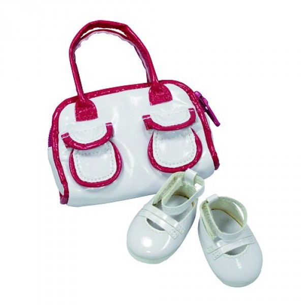 Vêtements pour poupée de 42 à 50 cm : Götz Boutique Chaussures blanches avec sac - Gotz-3401792