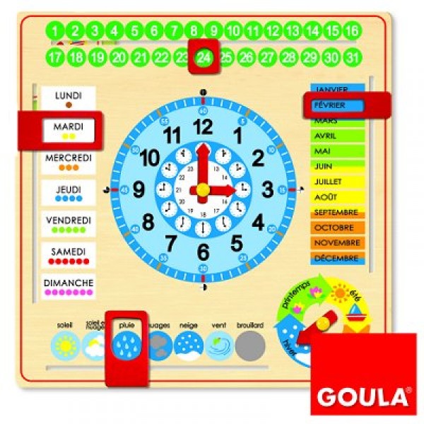 Calendrier-horloge - Diset-Goula-51308