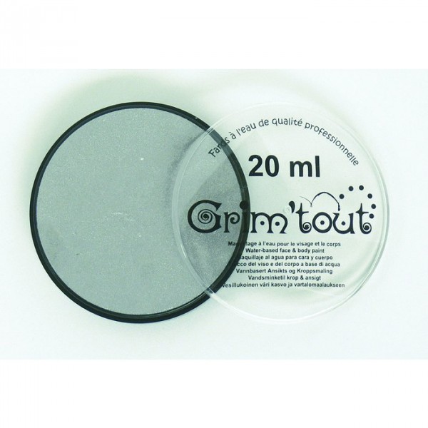 Maquillage Fard Galet 20 ml : Argent métallique - GrimTout-GT41205