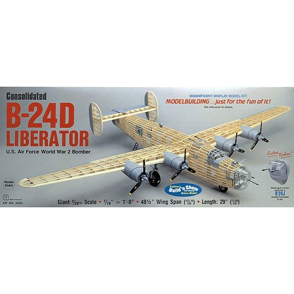 Maquette avion en bois : B-24D Liberator - Guillows-0282003