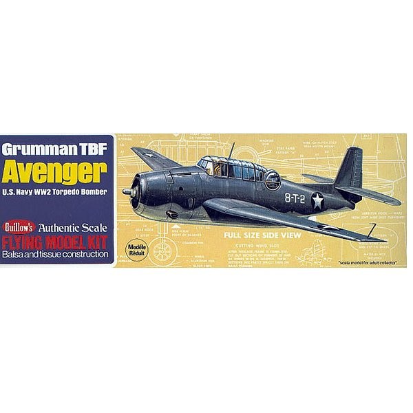 Maquette avion en bois : Grumman TBF Avenger - Guillows-0280509