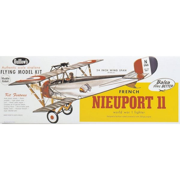 Maquette avion en bois : Nieuport 11 - Guillows-0280203