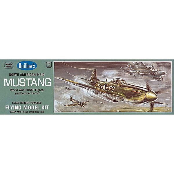Maquette avion en bois : P-51 Mustang - Guillows-0280905