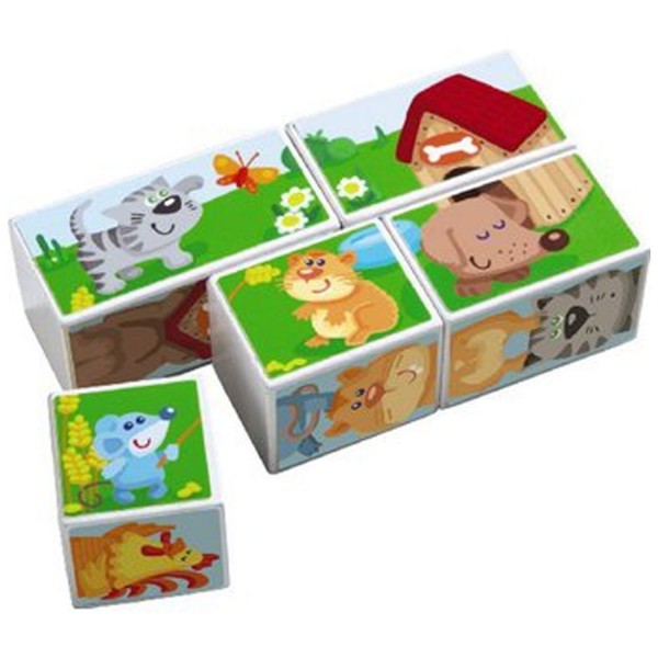 Cubes puzzle : Les animaux de la ferme - Haba-301201