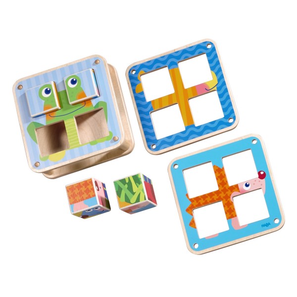 Cubes puzzle Les animaux du jardin - Haba-300554