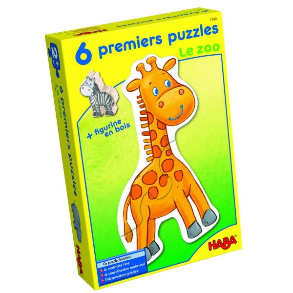 Puzzles 2 à 4 pièces : 6 puzzles Mes premiers puzzles : Le zoo - Haba-7140