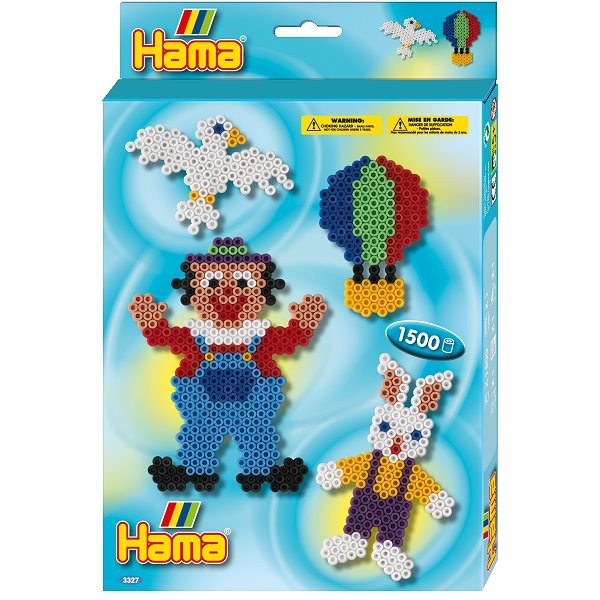 Boîte de 1500 perles et plaques Hama Midi : Plaque hexagonale - Hama-3327