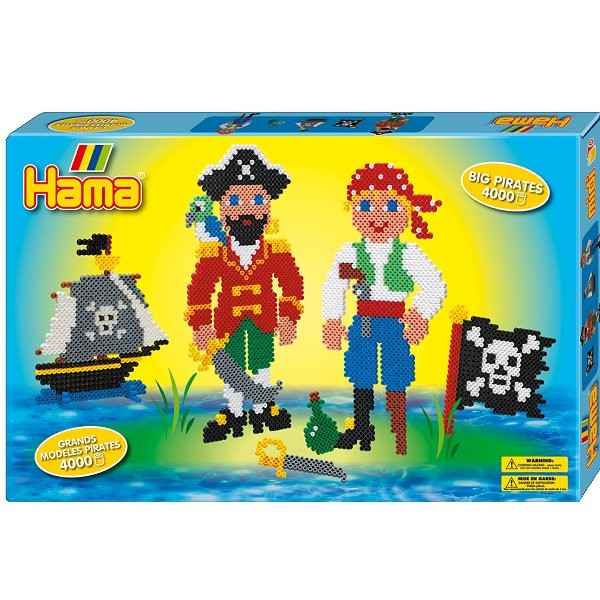 Boîte de 4000 perles et plaques Hama Midi : Les pirates - Hama-3111