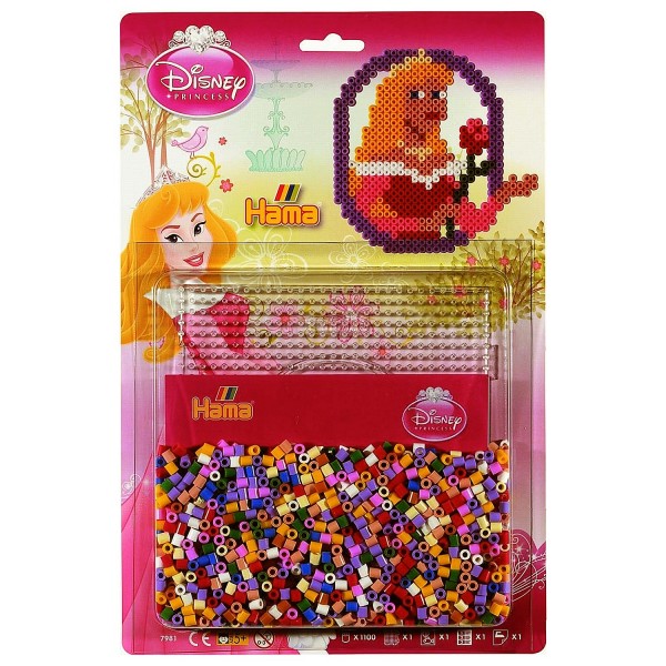 Kit de perles Hama midi : Princesses Disney : Aurore - Hama-7981