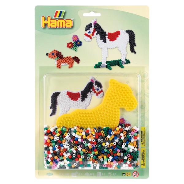 Kit de perles thématique Hama midi : Les chevaux - Hama-4057