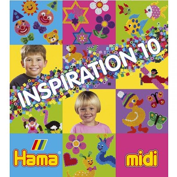 Perles à repasser Hama Midi  Livre d'inspiration 10 : 64 pages - Hama-399-10