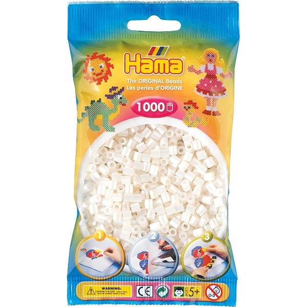 Sachet de 1000 perles Hama Midi : Perle nacrée - Hama-207-64
