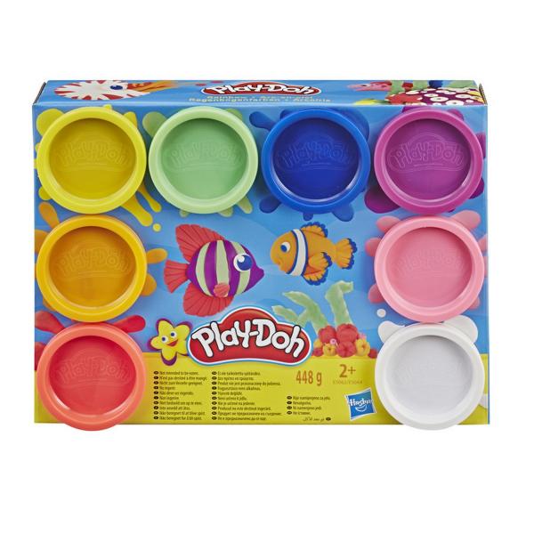 Pack de 8 pots de pâte à modeler Play-Doh : Couleurs arc-en-ciel - Hasbro-E5062