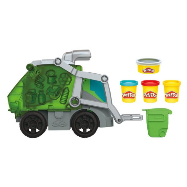 Coffret pâte à modeler Play-Doh Wheels : Camion poubelle - Hasbro-F5173
