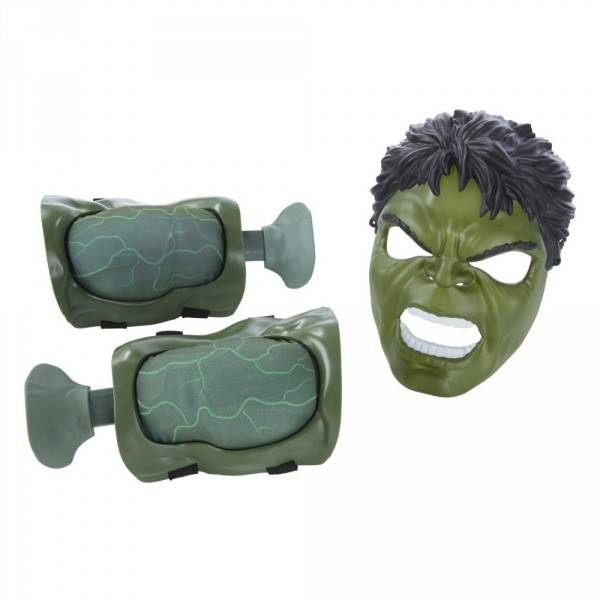 Accessoires de déguisements : Muscles et masque Hulk - Hasbro-B0428