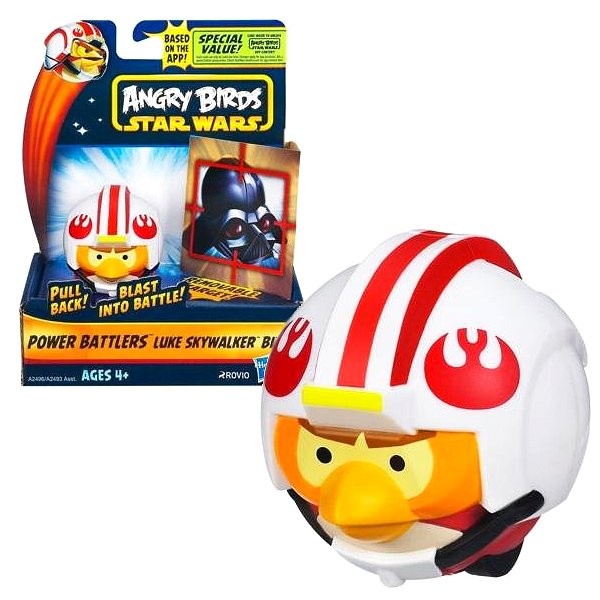 Figurine Angry Birds Star Wars : Power Battlers : Luke Skywalker Bird - Hasbro-A2493-A2496