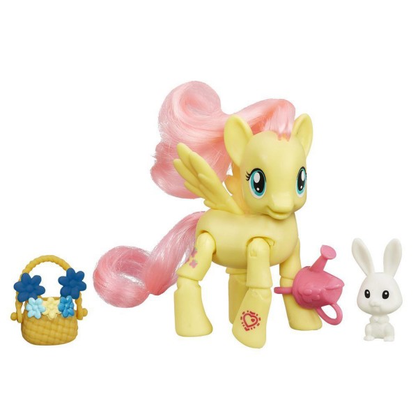Figurine articulée My Little Pony : Fluttershy : Cueillette de fleurs - Hasbro-B3602-B5675