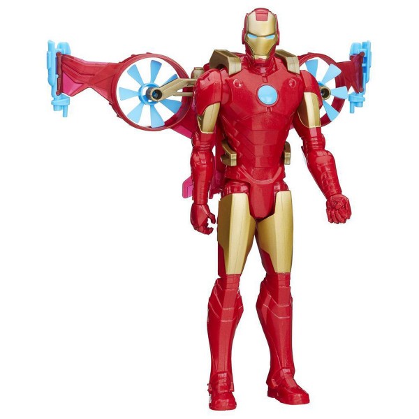 Figurine Avengers : Série Héros Titan 30 cm : Iron Man et aéropulseur - Hasbro-B5776-B6156