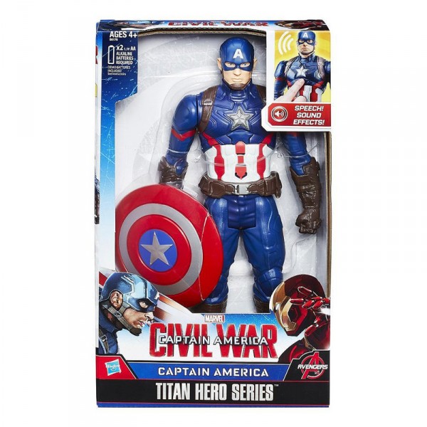 Figurine électronique Série Héros Titan Captain America - Hasbro-B6176