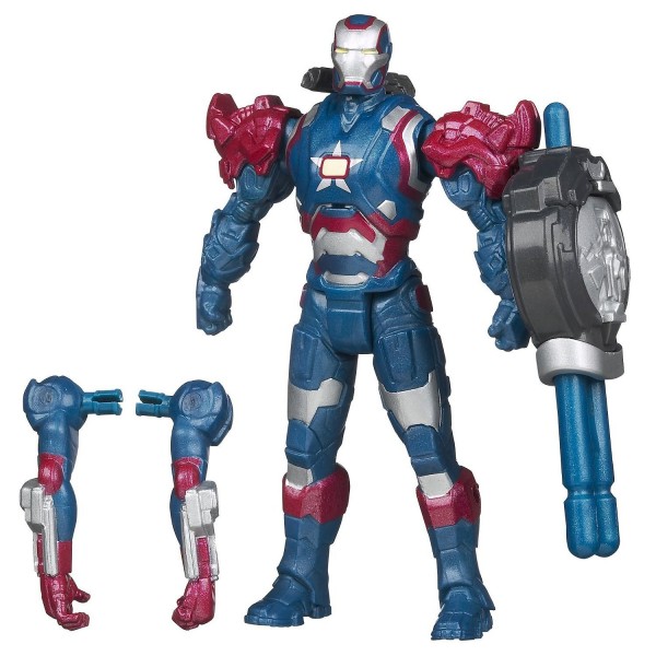 Figurine Iron Man 3 Deluxe Assemblers : Iron Patriot - Hasbro-A1780-A1783