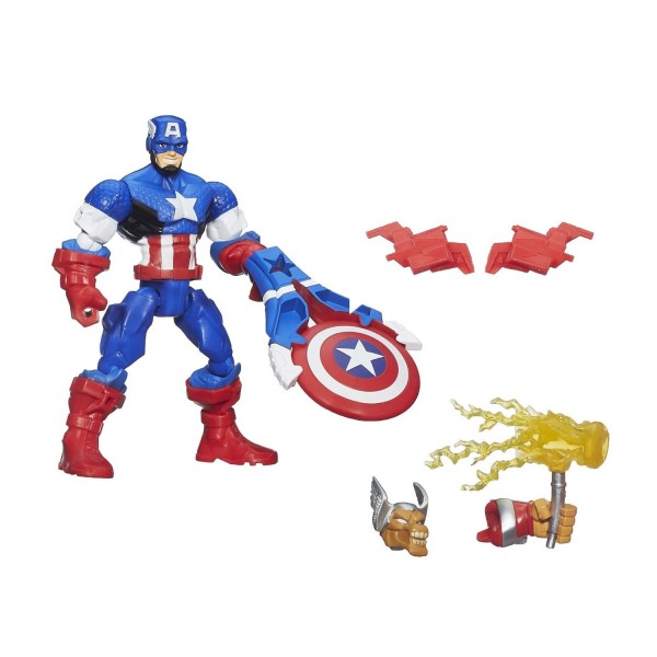 Figurine Marvel Super Hero Mashers : Captain America & Beta Ray Bill - Hasbro-A6833-B0694