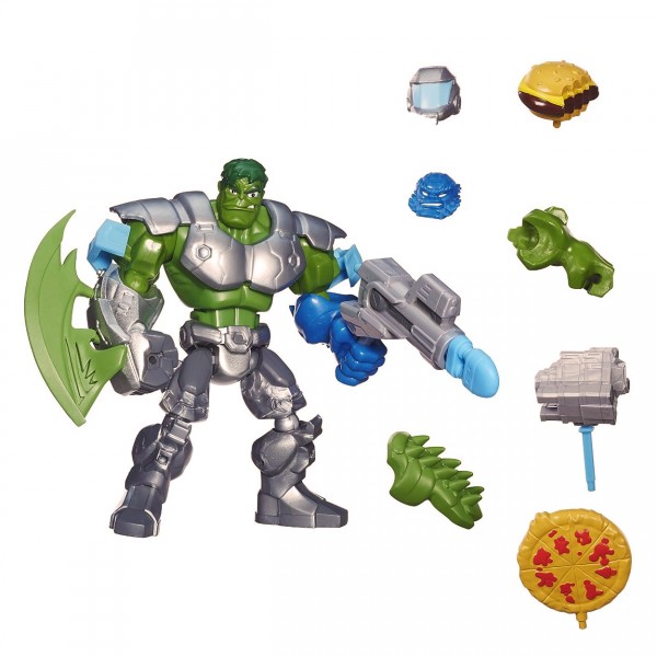 Figurine Marvel Super Hero Mashers Deluxe : Hulk poing fracassant - Hasbro-B0677-B0678