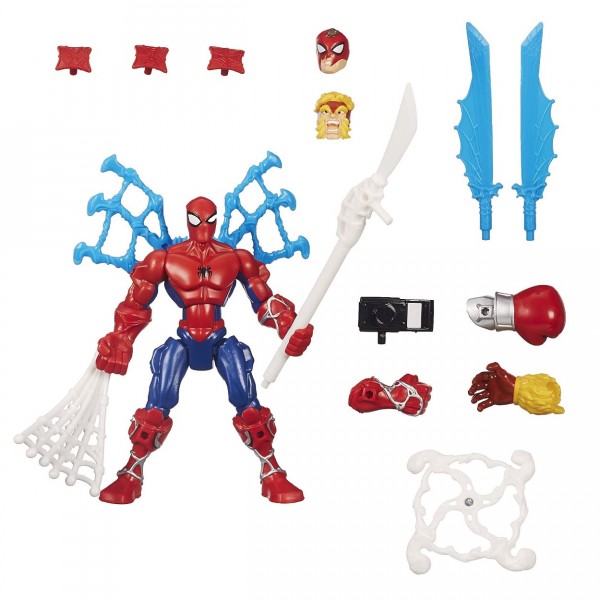 Figurine Marvel Super Hero Mashers Deluxe : Spiderman attaque tournoyante - Hasbro-B0677-B0679