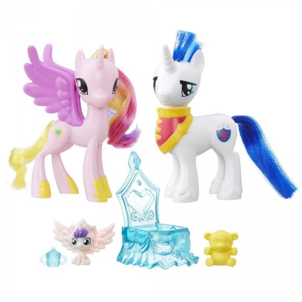 Figurine My Little Pony : Coffret Moments en famille : Princesse Cadence et Shining Armor - Hasbro-B9160-B9848