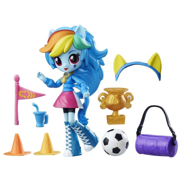 Figurine My Little Pony : Rainbow Dash, Fête d'encouragement à l'école - Hasbro-B4909-B8025