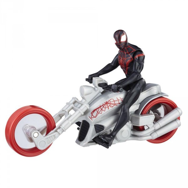 Figurine Spiderman 15 cm avec véhicule : Kid Arachnid avec Arachnochopper - Hasbro-B9706-B9999