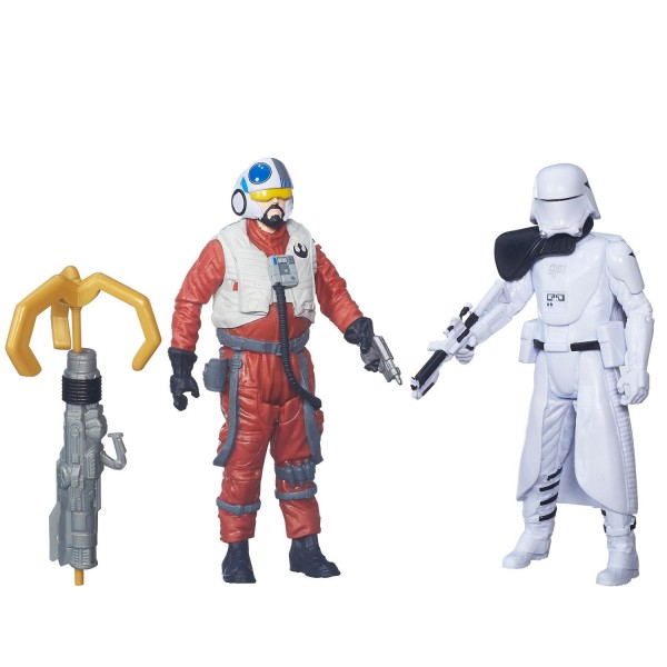 Figurine Star Wars : Duo de figurines avec accessoires : Snap Wexley et Officier Snowtrooper - Hasbro-B3955-B5895