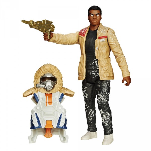 Figurine Star Wars avec arme et combinaison : Finn (Starkiller Base) - Hasbro-B3886-B3887