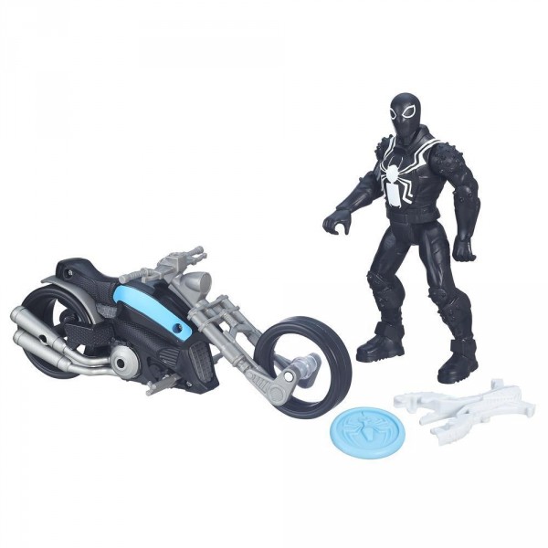 Figurine Ultimate Spiderman : Agent Venom avec moto - Hasbro-B5760-B6393