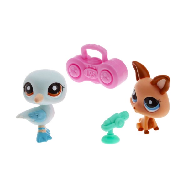 Figurines et accessoires Littlest Petshop : Petshop duo : Pigeon et Chihuahua - Hasbro-28549