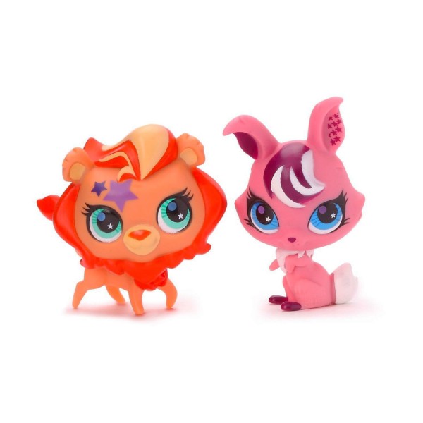 Lot de figurines Petshop : Duo : Lapin et Lion - Hasbro-99960-99961