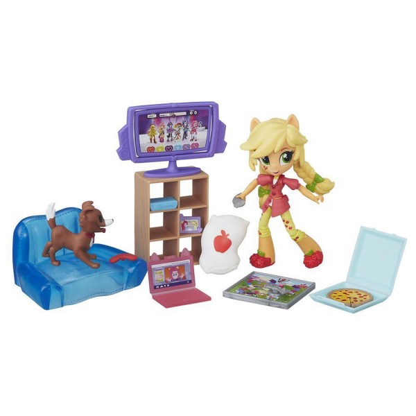 Mini-poupée My Little Pony :  Apple Jack soirée jeux - Hasbro-B4910-B6040