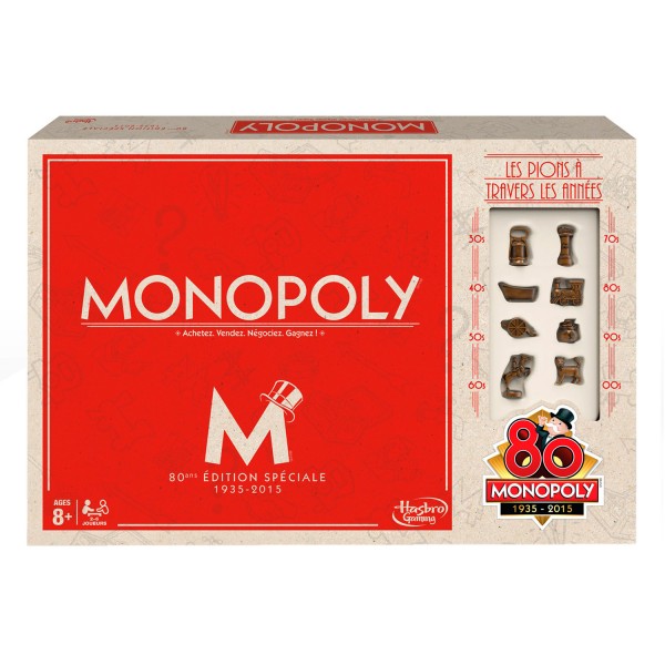 Monopoly Vintage édition spéciale 80 ans - Hasbro-B06221010