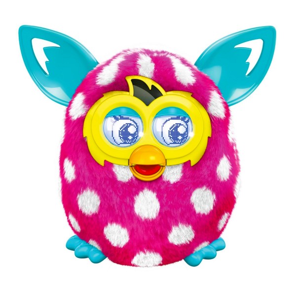 Peluche interactive Furby Boom Sunny : Rose à pois blancs - Hasbro-A4343-A4332