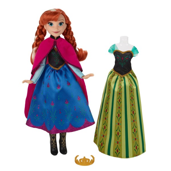 Poupée La Reine des Neiges (Frozen) : Anna et tenues - Hasbro-B5169-B5171