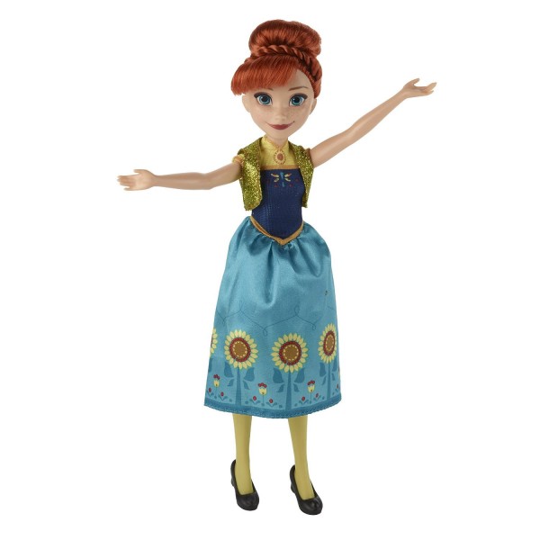Poupée La Reine des Neiges (Frozen) : Anna, Une fête givrée - Hasbro-B5166