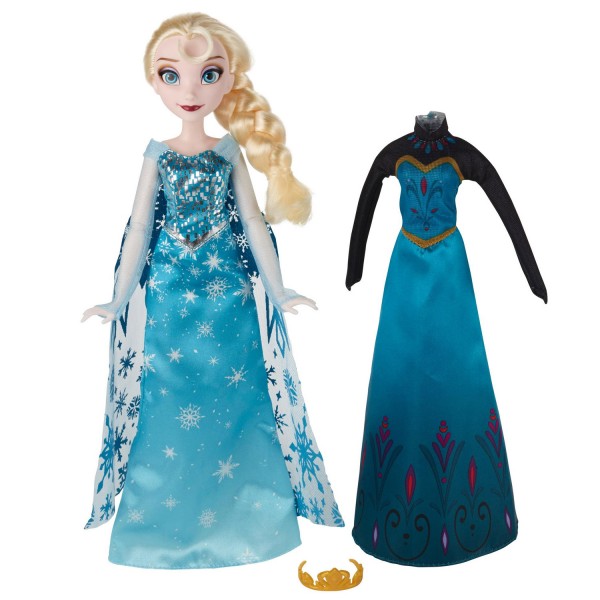 Poupée La Reine des Neiges (Frozen) : Elsa et tenues - Hasbro-B5169-B5170