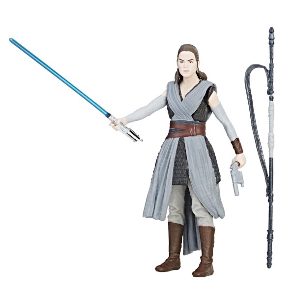 Figurine Star Wars : Force Link : Rey (Jedi Training) - Hasbro-C1503-C1504