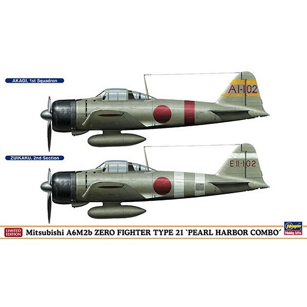 Maquettes avions : A6M2b Zero Pearl Harbor Combo - Hasegawa-01942